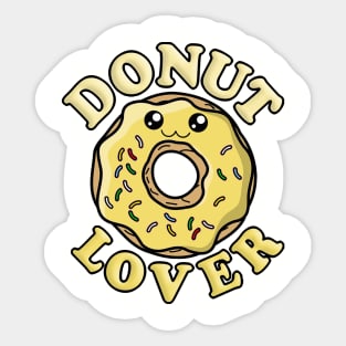 Kawaii Donut Lover! Sticker